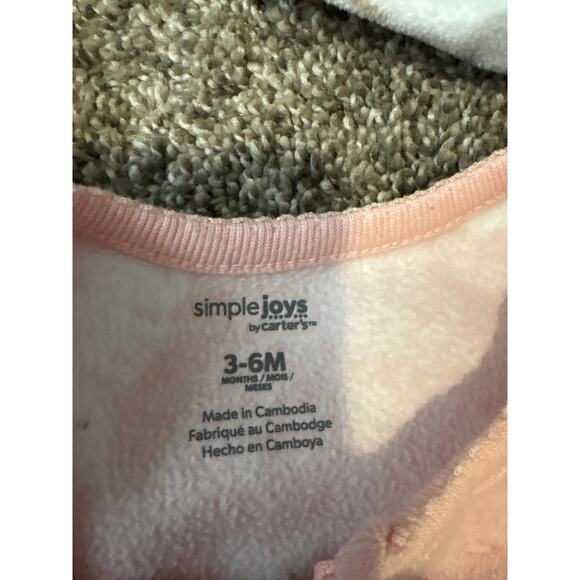 Lot of 2- Simple Joys By Carter’s Long Sleeve Full-Zip Sleep Sacks Size 3-6 M - Picture 2 of 2